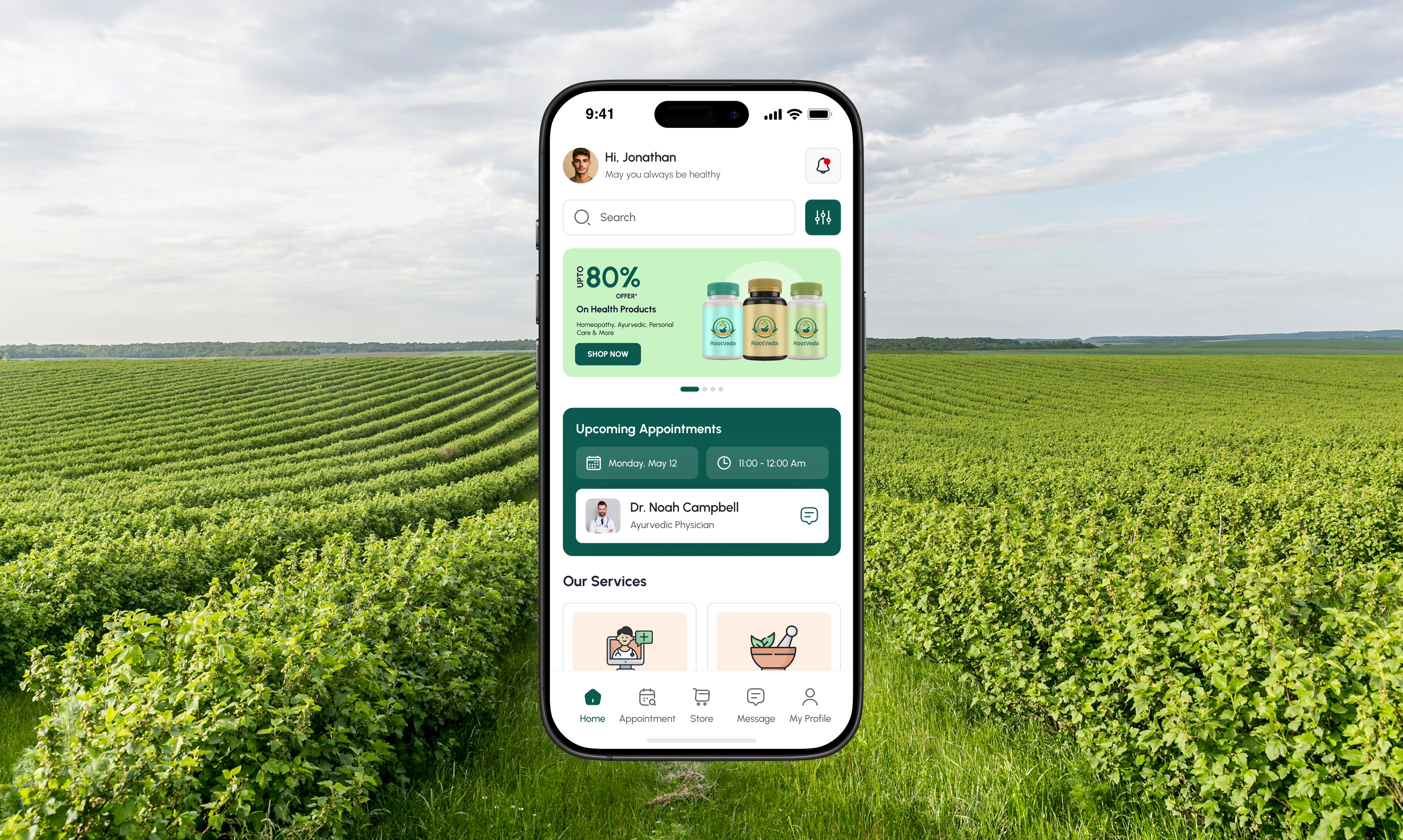 Ayurveda-Based Mobile App for Modern Healing