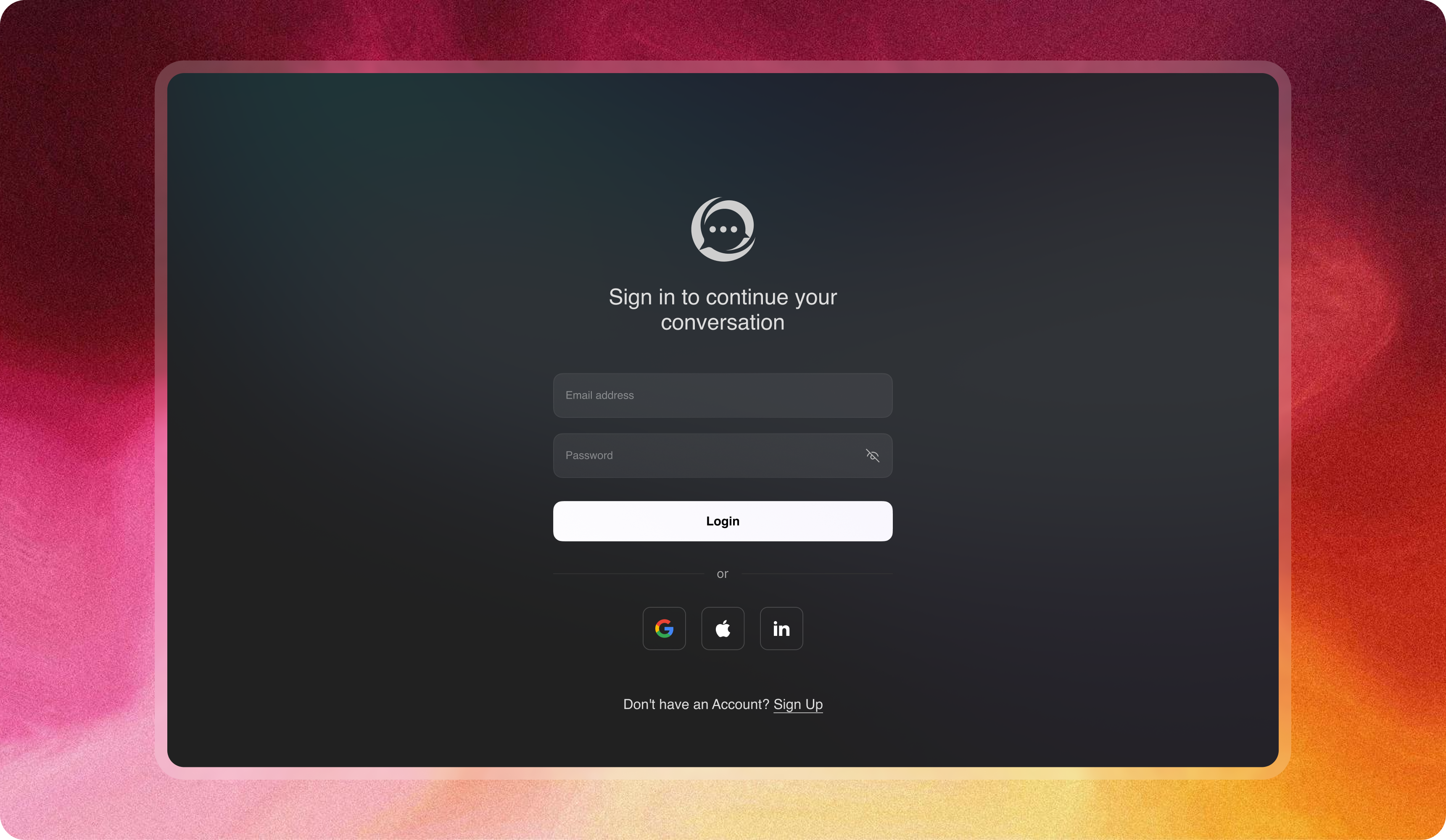 Modern UI/UX interface for Shopgenie's AI chatbot app.
