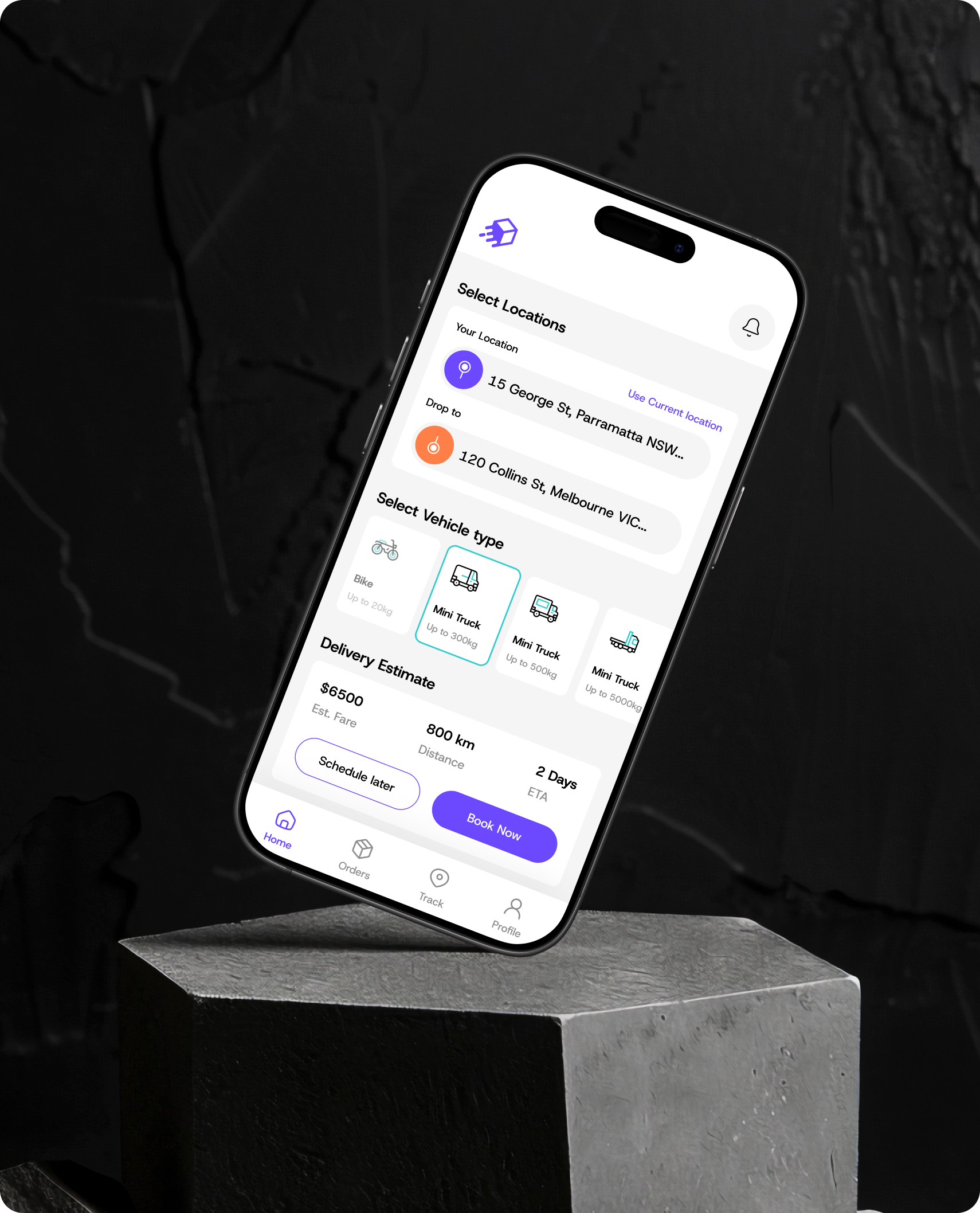Digital porter booking report and tracking dashboard.