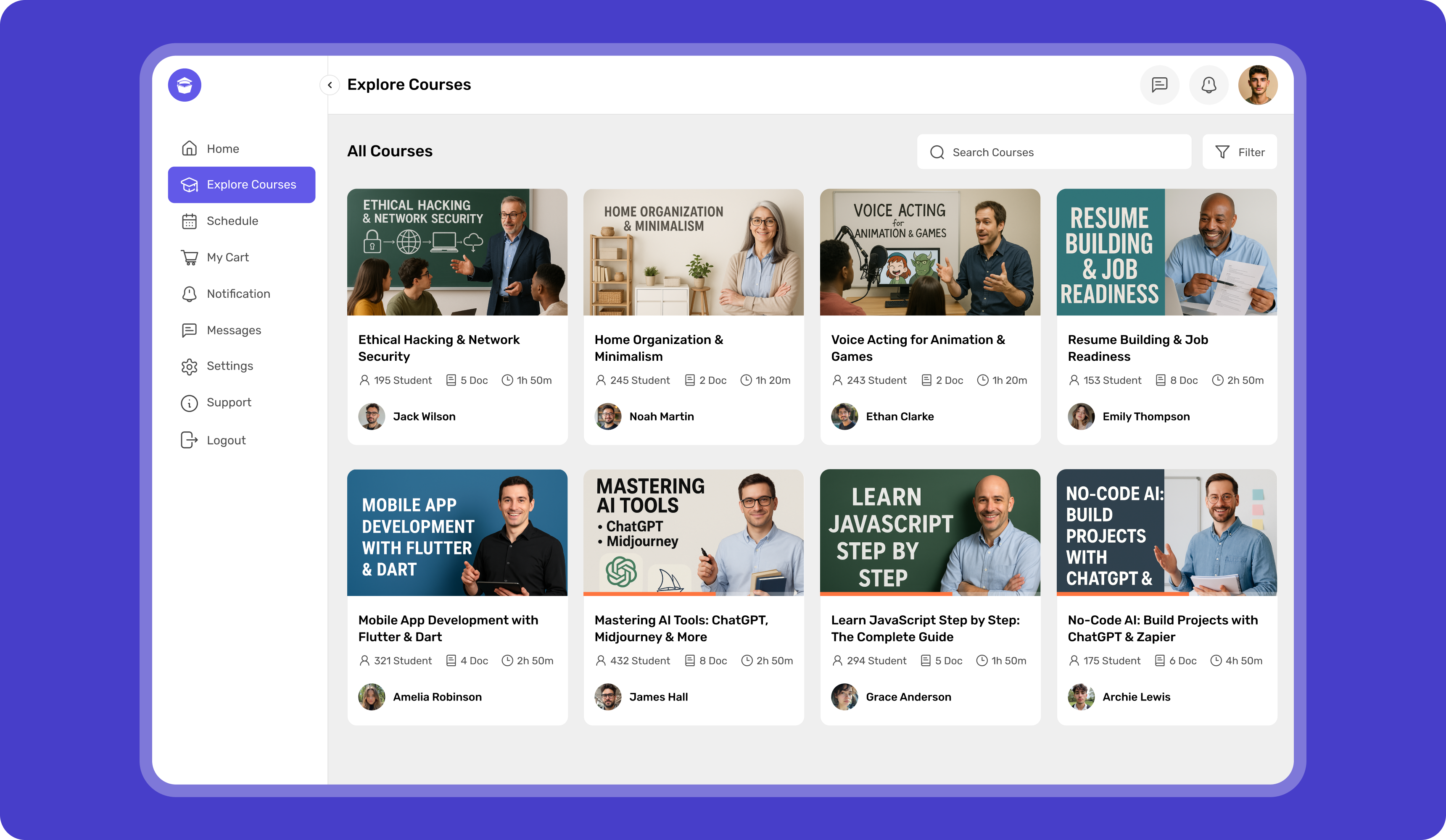 Real-time analytics offering insights into student learning and performance