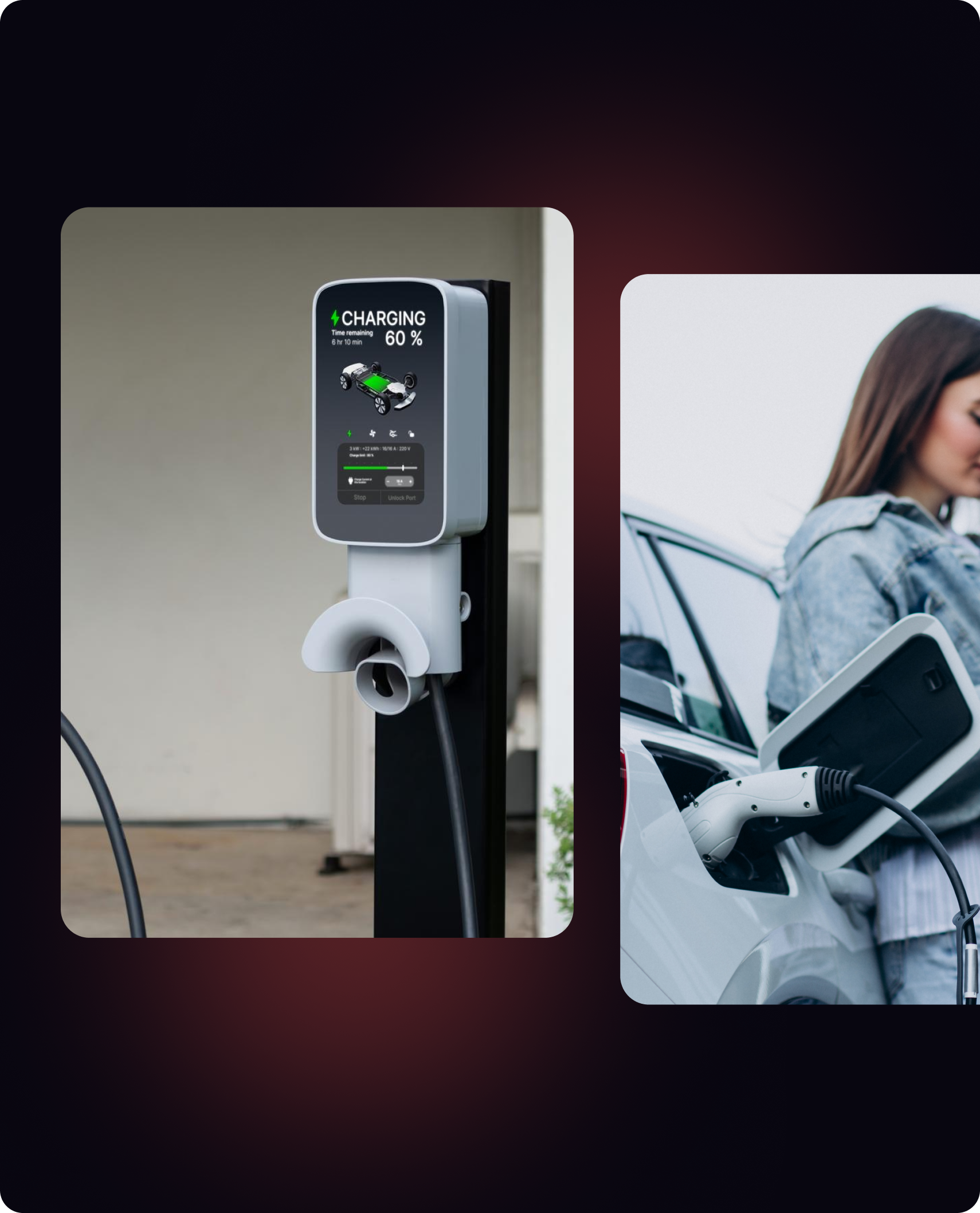 Woman Charge EV