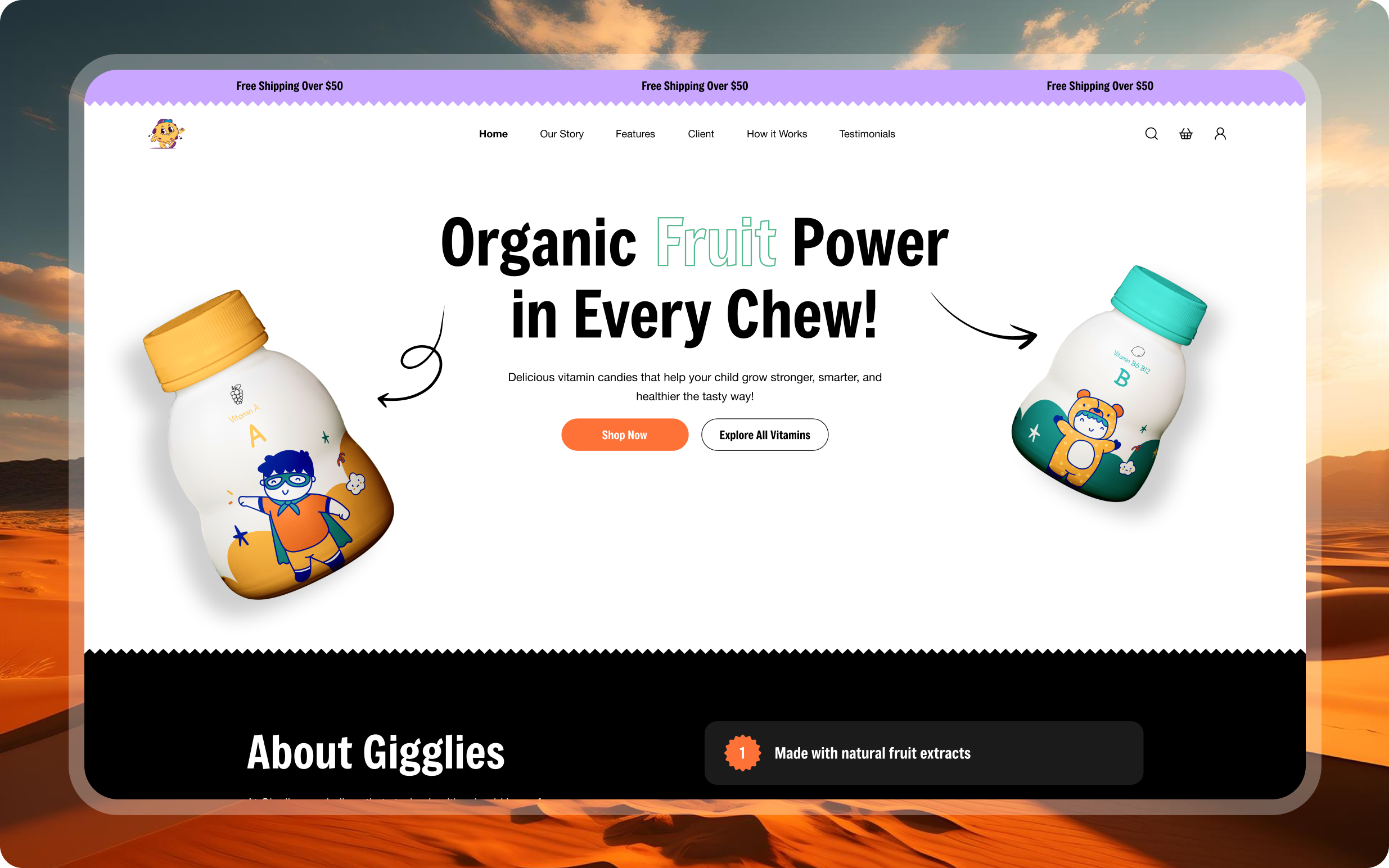 Organic Fruit Juice Website