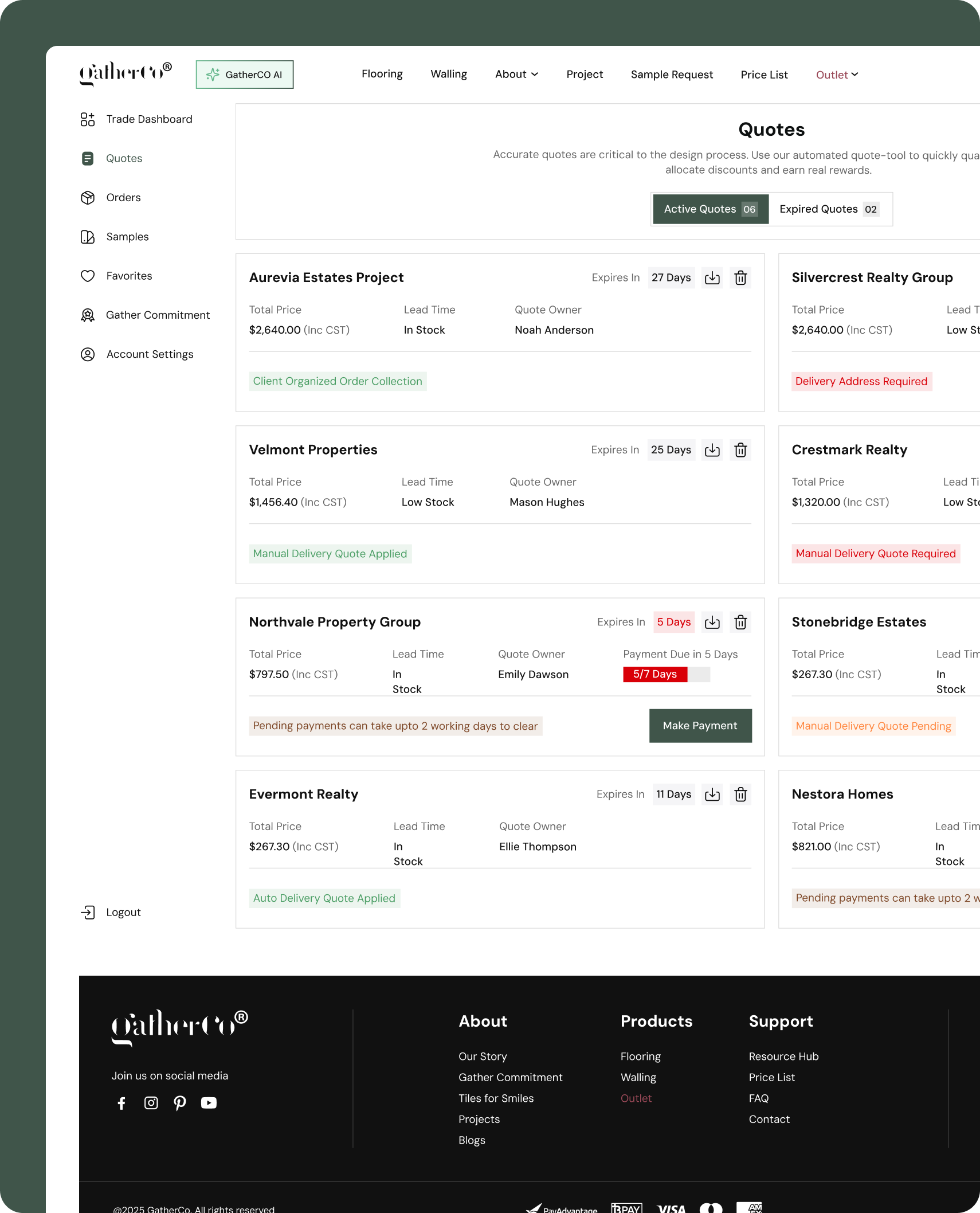 GatherCo app - automated workflow management