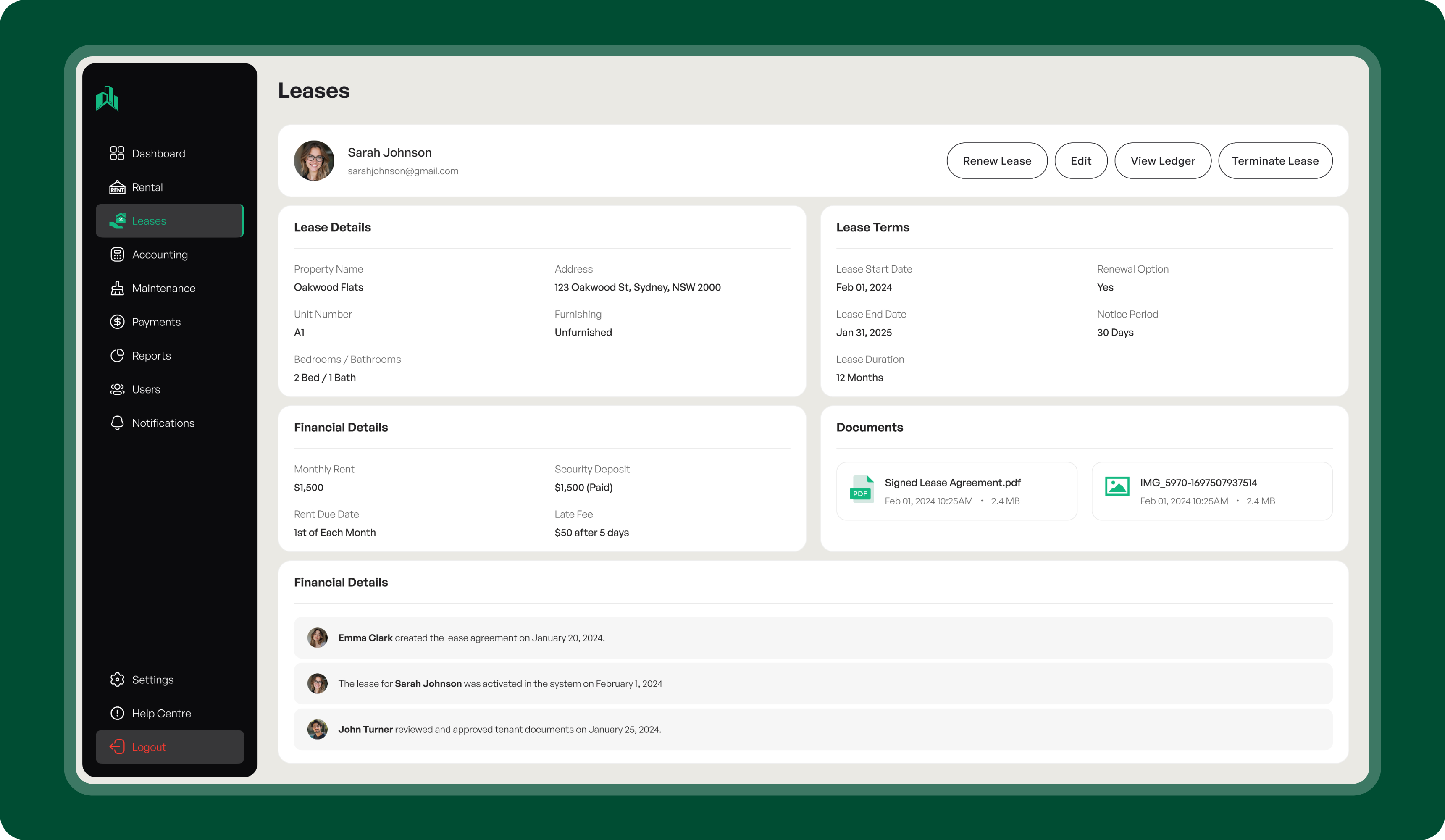 Property management app - centralized operations platform