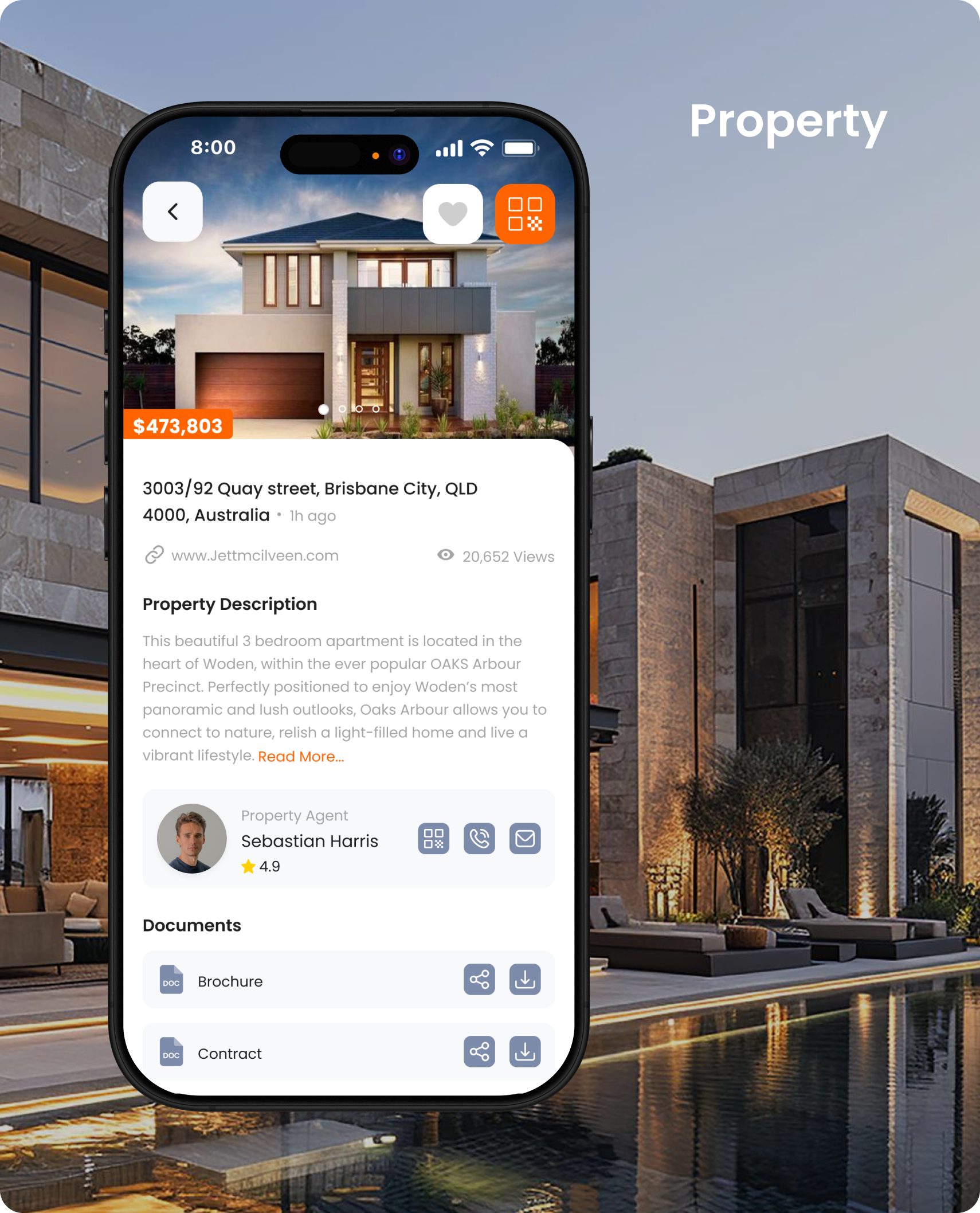 RealSwift app - real-time property listing updates
