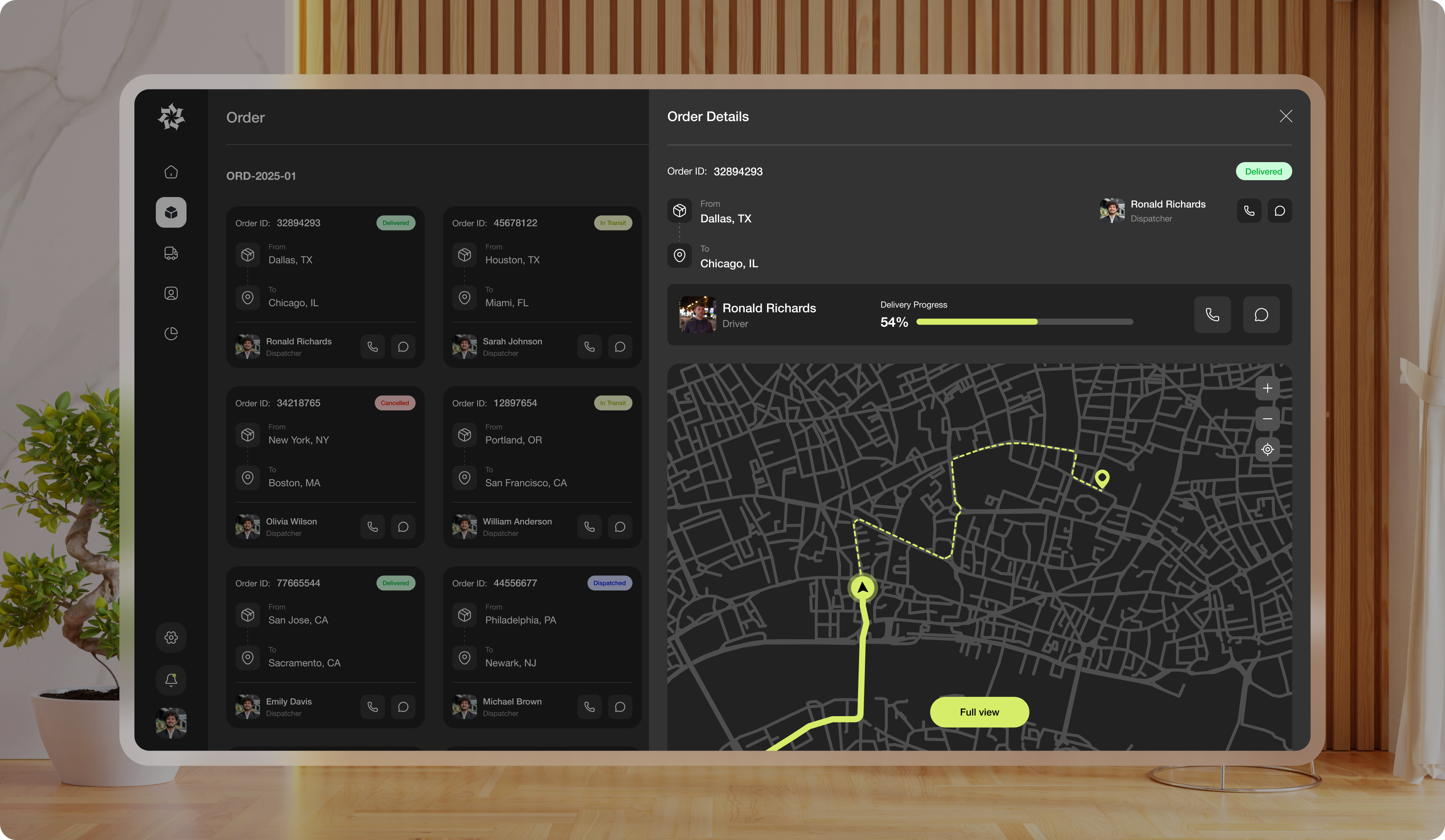 Unified Delivery Dashboard for Route and Fleet Management